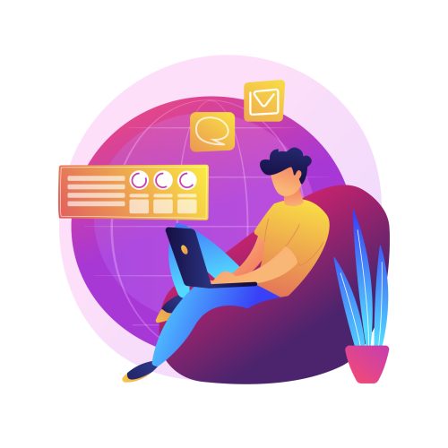 Worldwide delivery service. Global navigation, ordering system, world tourism idea. Vacation spot. Vacation spot choosing, package status tracking. Vector isolated concept metaphor illustration